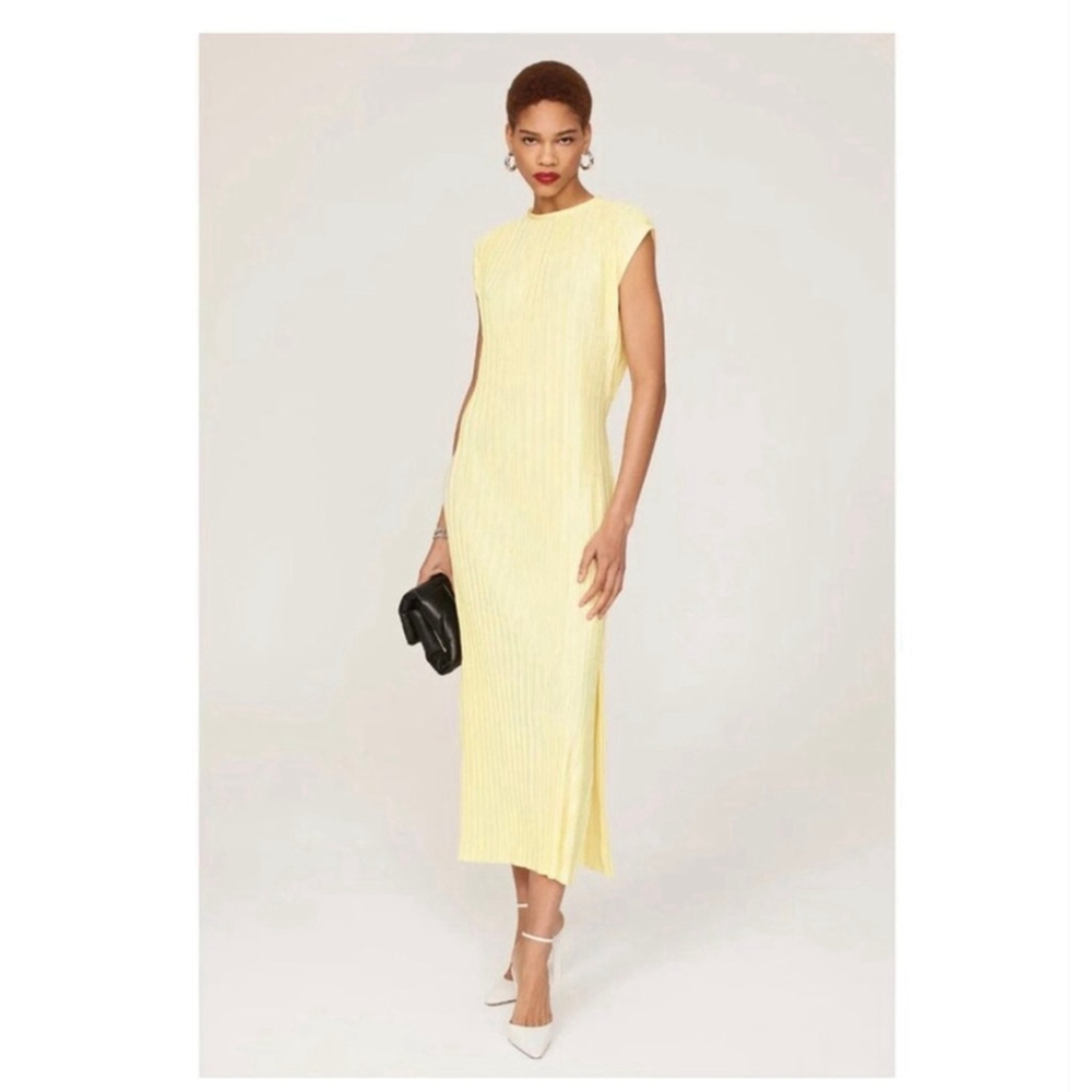 Atlein New Plisse Pleated Maxi Dress